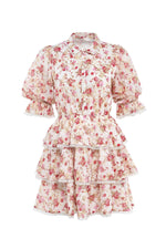 Meredith Frills Dress Alamour The Label Meredith Floral Frills Mini Dress | Afterpay | Laybuy | Klarna