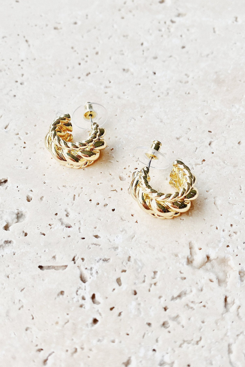 Rendira Gold Mini Earrings