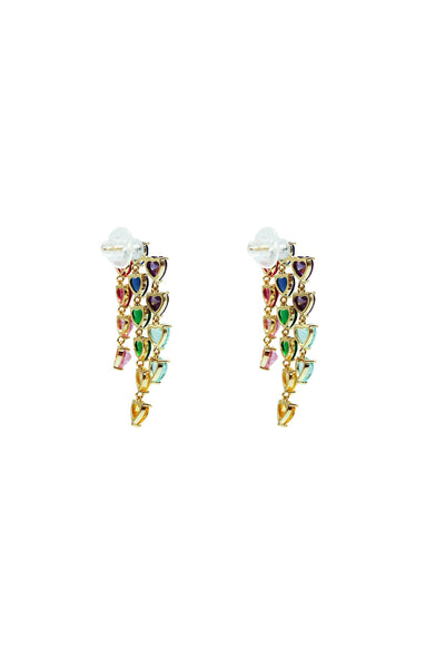 Adena Multicoloured Trio Heart Earrings Alamour The Label Adena Multicoloured Trio Heart Earrings | Afterpay | Klarna