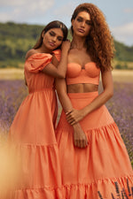 Celia Set Alamour The Label Celia Orange Two Piece Poplin Set | Afterpay | Zip Pay | Sezzle