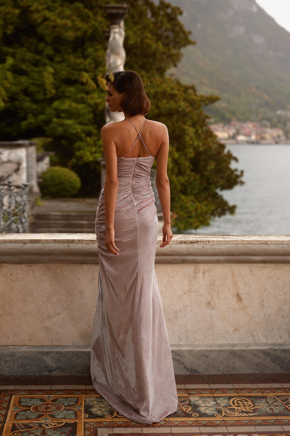 Henriette - Lilac Alamour The Label Henriette Lilac Glitter Gown | Afterpay | Klarna | Zip Pay