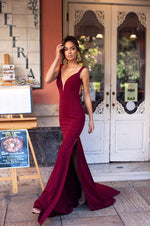 Reina - Burgundy Alamour The Label Reina Burgundy Mermaid Gown | Afterpay | Zip Pay | Sezzle