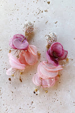 Emilita Pink Petal Earrings