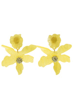 Luna Yellow Flower Earrings
