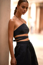 Kora Top Alamour The Label Kora Black Halter Neck Crop Top | Afterpay | Zip Pay