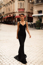 Celesta - Black Alamour The Label Celesta Black Mermaid Gown | Afterpay | Laybuy | Klarna | Zip Pay