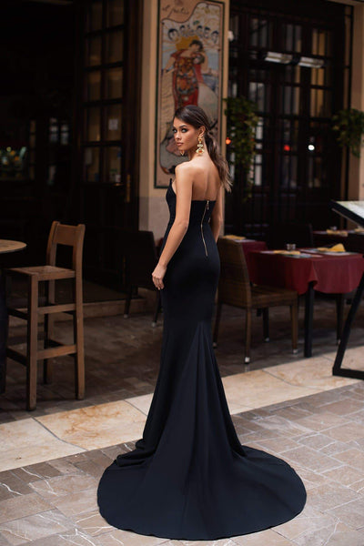 Gulsina - Black Alamour The Label Gulsina Black Strapless Mermaid Gown | Afterpay | Laybuy | Klarna