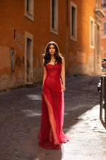 Silvia - Wine Red Alamour The Label Silvia Red One-Shoulder Gown | Afterpay | Zip Pay | Sezzle