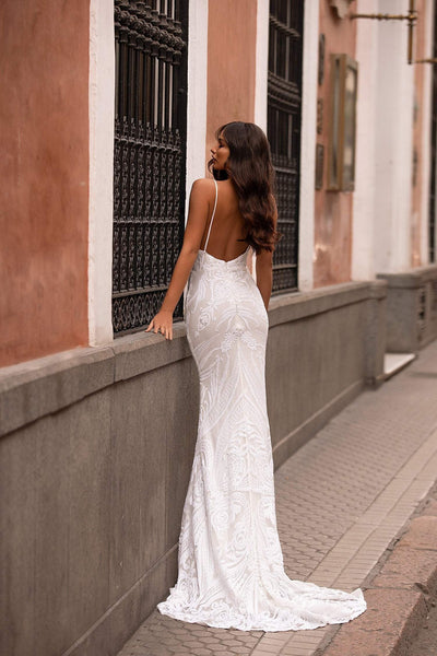Lilana Sequin Gown - White Alamour The Label Lilana White Sequin Gown | Afterpay | Zip Pay | Sezzle | LayBuy