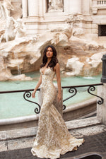 Tereza Alamour The Label Tereza Gold Mermaid Gown | Afterpay | Zip Pay | Sezzle | Laybuy