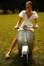 Andrey Mini - White Alamour The Label Andrey Puff Sleeve Mini Dress | Afterpay | Zip Pay | Sezzle