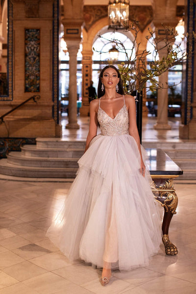 Valeriya Beaded Tulle Gown Alamour Made-To-Order Valeriya Beaded Tulle Gown | Afterpay | Klarna | Zip Pay