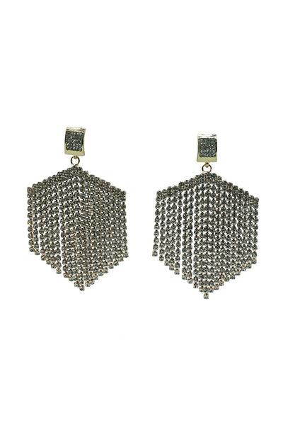 Elmira Gold Crystal Drop Earrings Alamour The Label Elmira Gold Crystal Drop Earrings | Afterpay | Klarna | Zip Pay