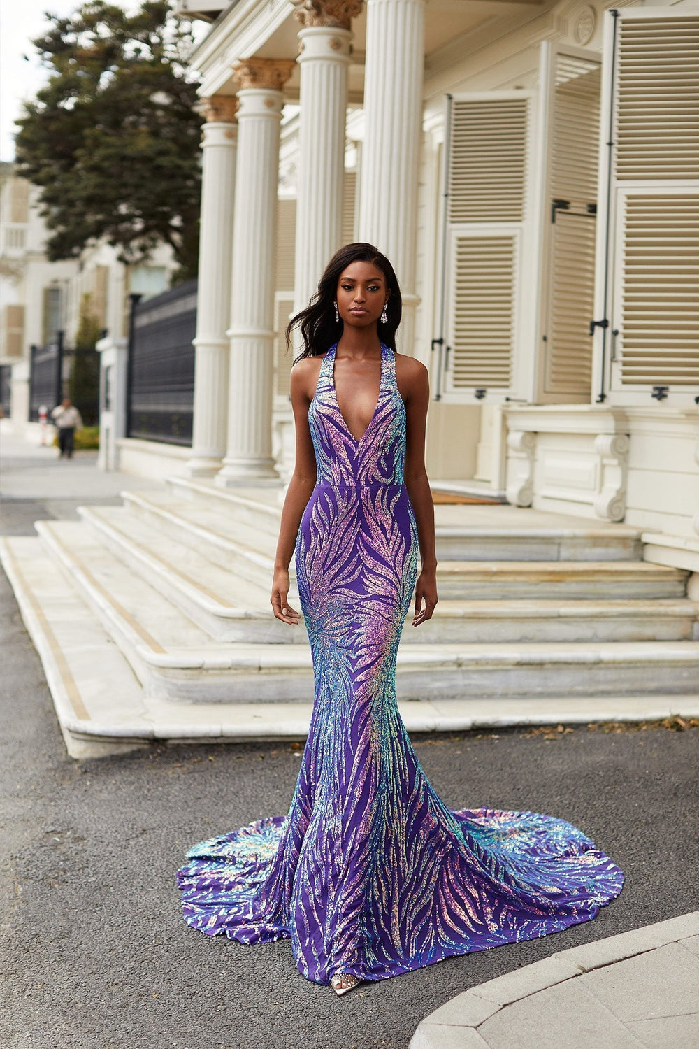 Iridescent Party Dress Diamante Iridescent Alamour The Label Iridescent Party Dress Diamante Iridescent Alamour The Label