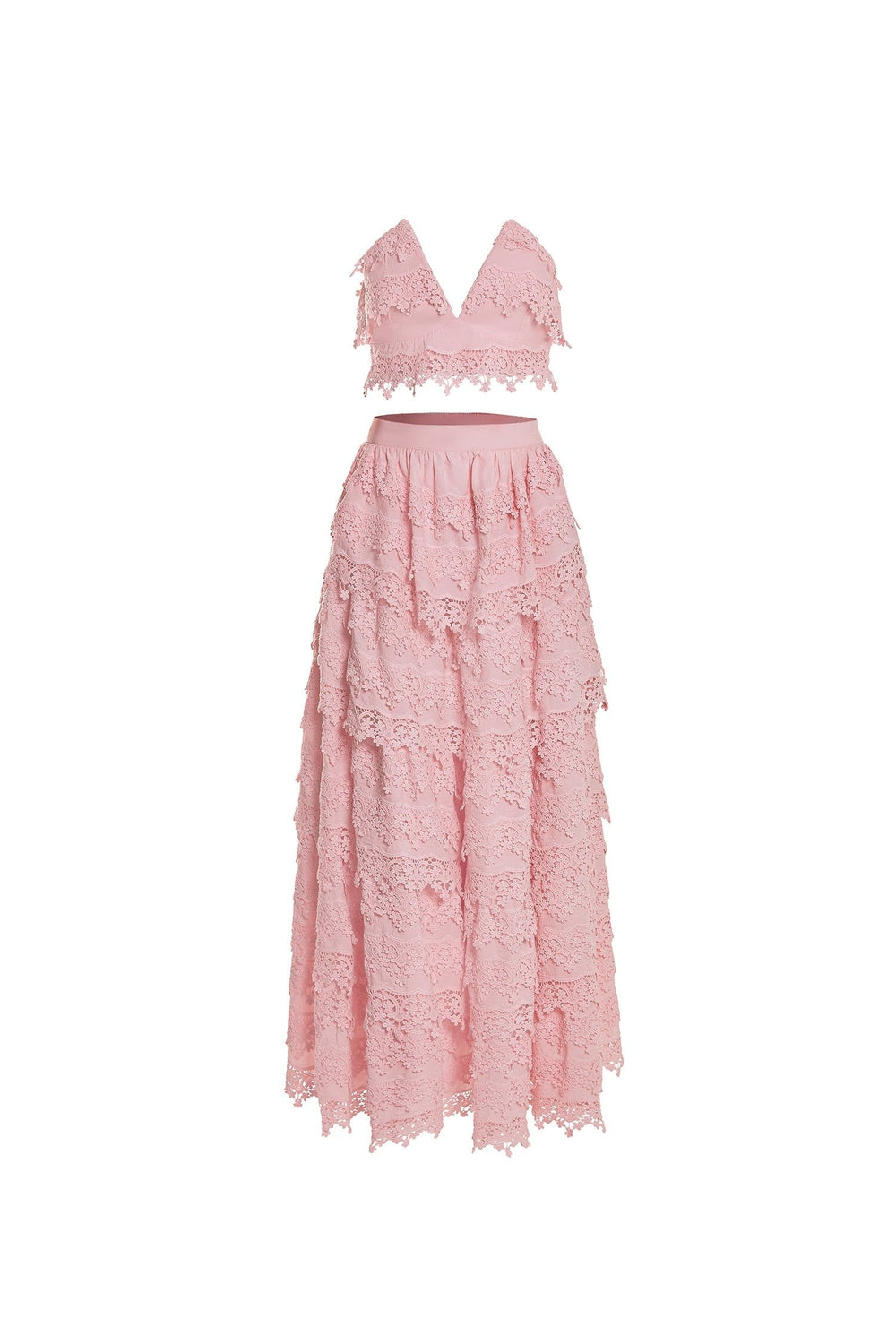 Briella Set Alamour The Label Briella Pink Lace Two-Piece Set | Afterpay | Zip Pay | Sezzle