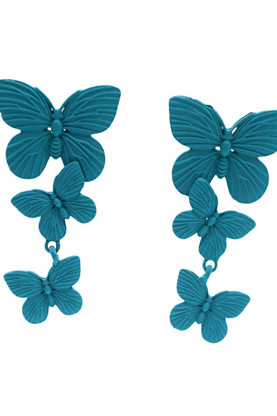 Lolita Blue Butterfly Drop Earrings Alamour The Label Lolita Blue Butterfly Drop Earrings | Afterpay | Klarna | Zip Pay