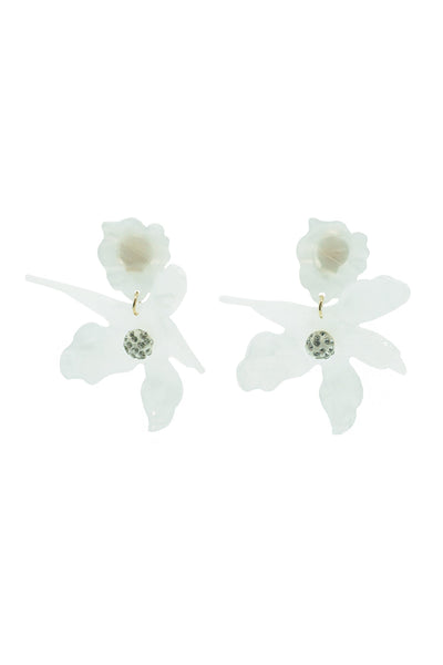 Adella White Flower Earrings Alamour The Label Adella White Flower Earrings | Afterpay | Klarna | Zip Pay
