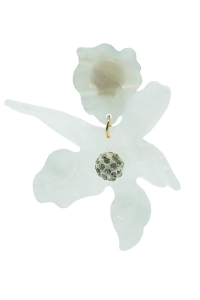 Adella White Flower Earrings Alamour The Label Adella White Flower Earrings | Afterpay | Klarna | Zip Pay