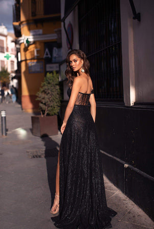 Ayelet Black Strapless Gown | Afterpay | Zip Pay | Sezzle | Laybuy