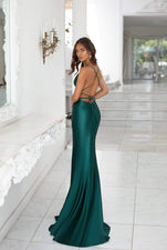 Desirae - Emerald Alamour The Label Desirae Emerald Satin Gown | Afterpay | Klarna | Zip Pay