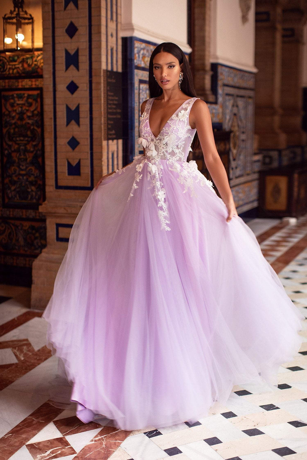 Kailani Tulle Gown Lilac – Alamour The Label