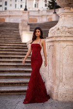 Alessandra - Wine Red Alamour The Label Alessandra Wine Red Lace Gown | Afterpay | Zip Pay | Sezzle