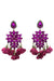 Cecily Fuchsia Flower Drop Earrings Alamour The Label Cecily Fuchsia Flower Drop Earrings | Afterpay | Klarna | Zip Pay