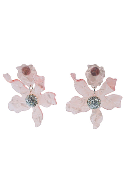 Luna Pink Flower Statement Earrings Alamour The Label Luna Pink Flower Earrings | Afterpay | Klarna | Zip Pay