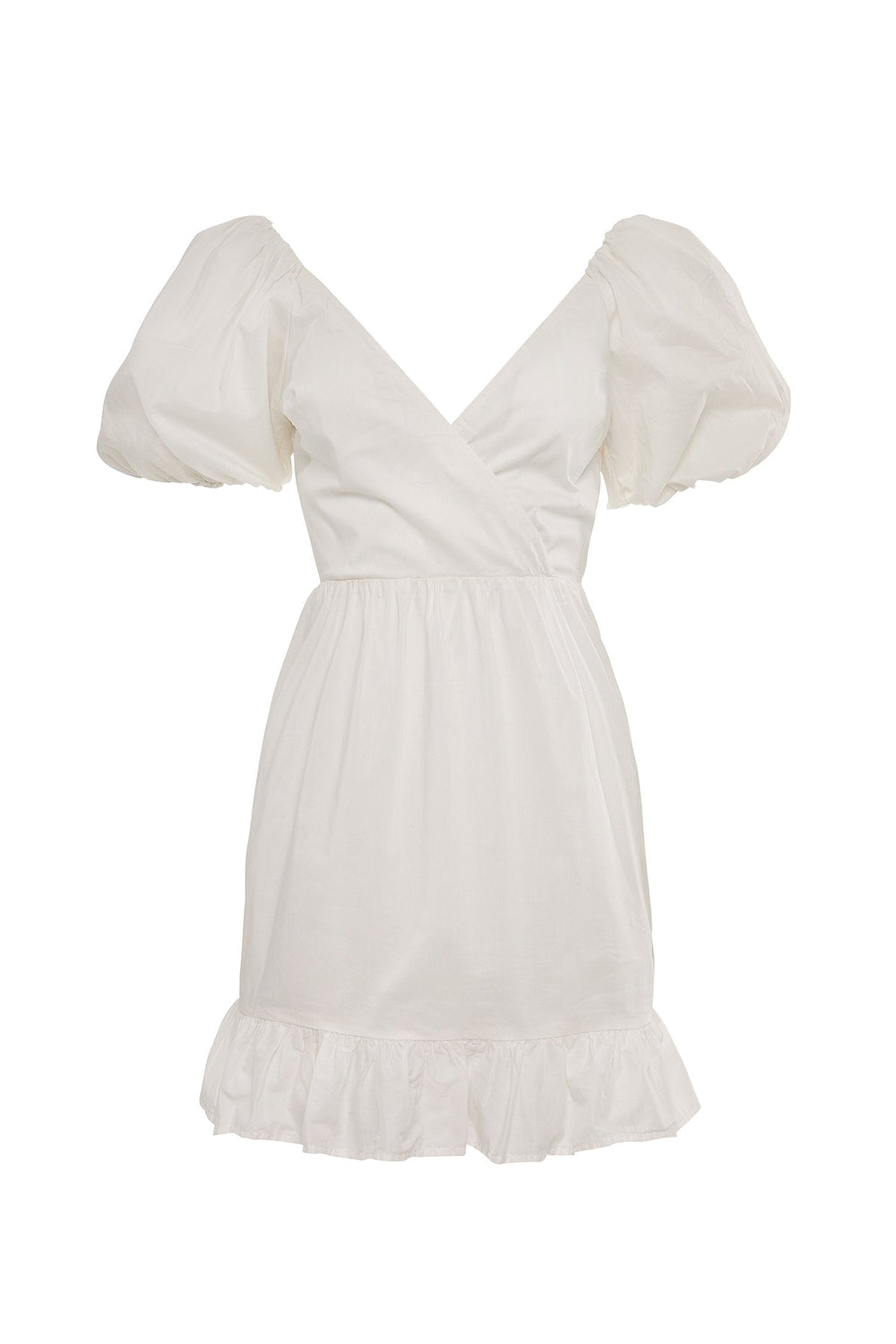 Andrey Mini - White Alamour The Label Andrey Puff Sleeve Mini Dress | Afterpay | Zip Pay | Sezzle