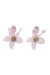 Briella Pink Flower Earrings