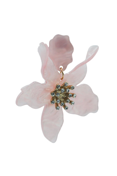 Briella Pink Flower Earrings Alamour The Label Briella Pink Flower Earrings | Afterpay | Klarna | Zip Pay