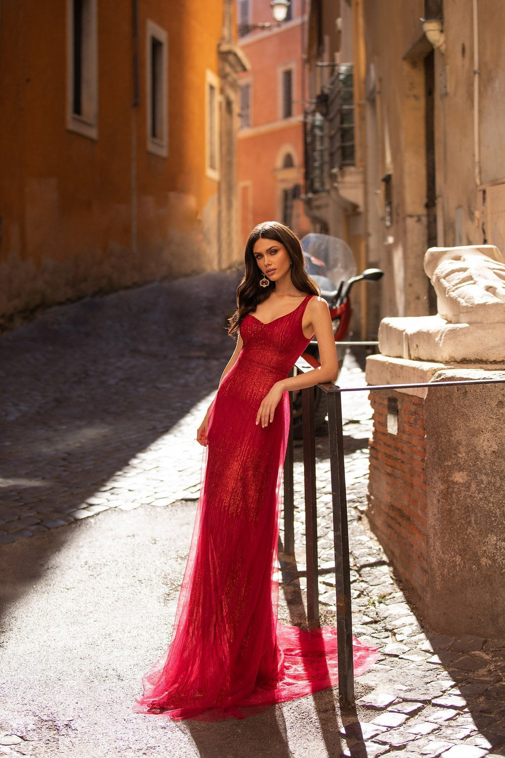 Silvia - Wine Red Alamour The Label Silvia Red One-Shoulder Gown | Afterpay | Zip Pay | Sezzle