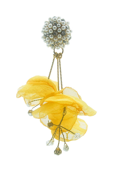 Emilita Yellow Petal Earrings Alamour The Label Emilita Yellow Petal Earrings | Afterpay | Klarna | Zip Pay