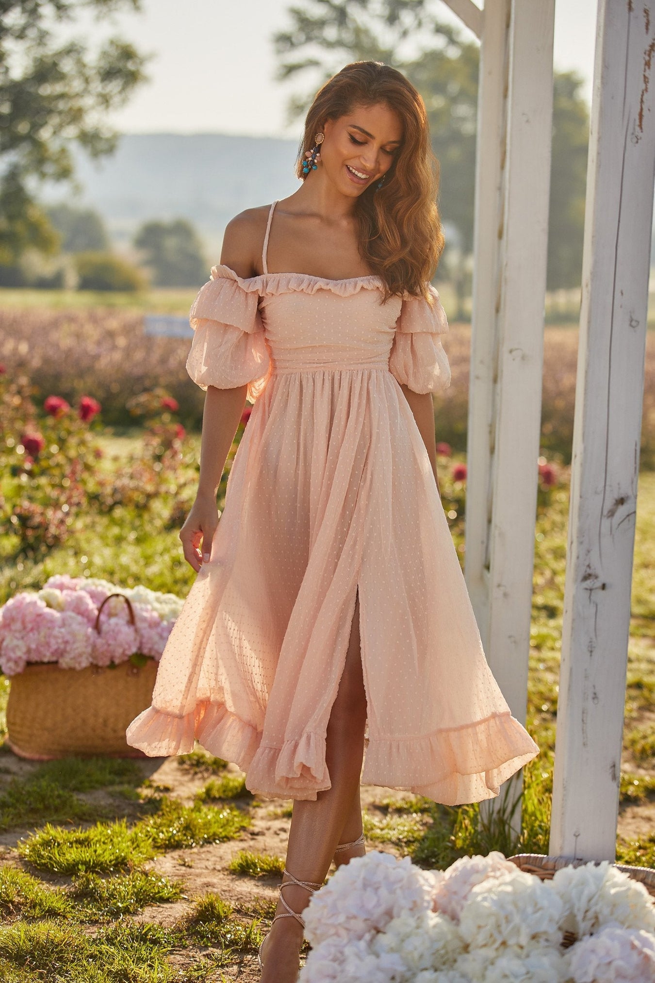 Pink Chiffon Dresses & Gown