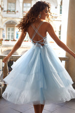 Jolie Dress Alamour The Label Jolie Baby Blue Tulle Midi Dress | Afterpay | Klarna | Zip Pay