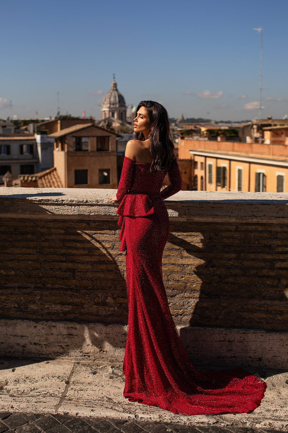 Irina - Wine Red Alamour The Label Irina Wine Red Beaded Gown | Afterpay | Zip Pay | Sezzle
