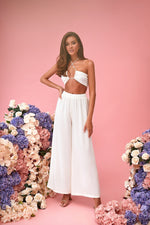 Cecily Top - White Alamour The Label Cecily White Criss-cross Crop Top | Afterpay | Klarna | Zip Pay