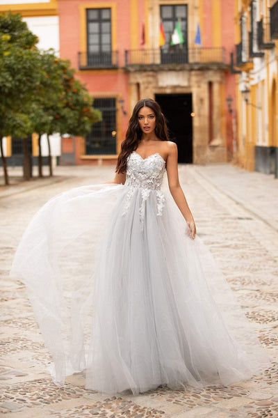 Laurensa Beaded Tulle Gown Alamour Made-To-Order Laurensa Strapless Beaded Tulle Gown | Afterpay | Klarna | Zip Pay
