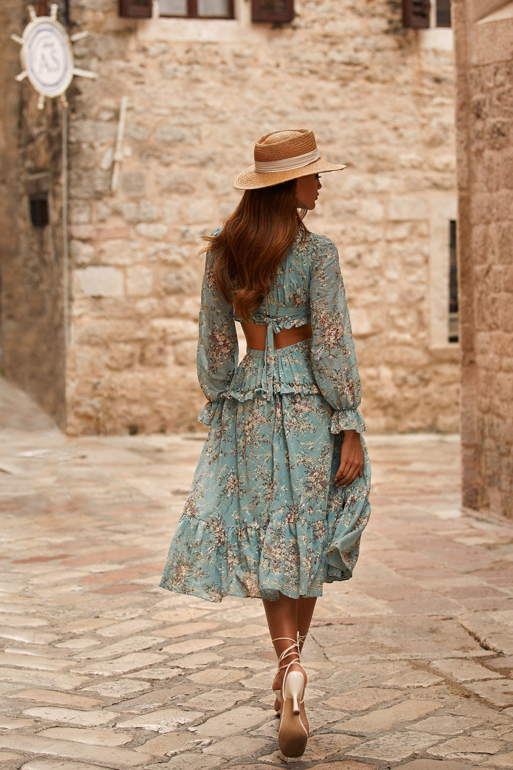 Adryana Dress Alamour The Label Adryana Cut-Out Floral Dress | Afterpay | Zip Pay | Sezzle | LayBuy