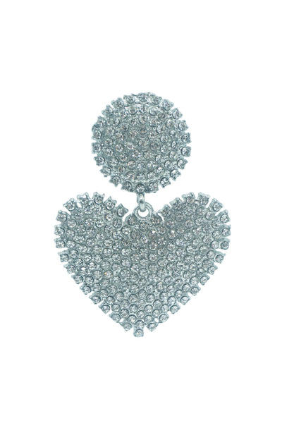 Dounia Silver Heart Earrings Alamour The Label Dounia Silver Heart Earrings | Afterpay | Klarna | Zip Pay