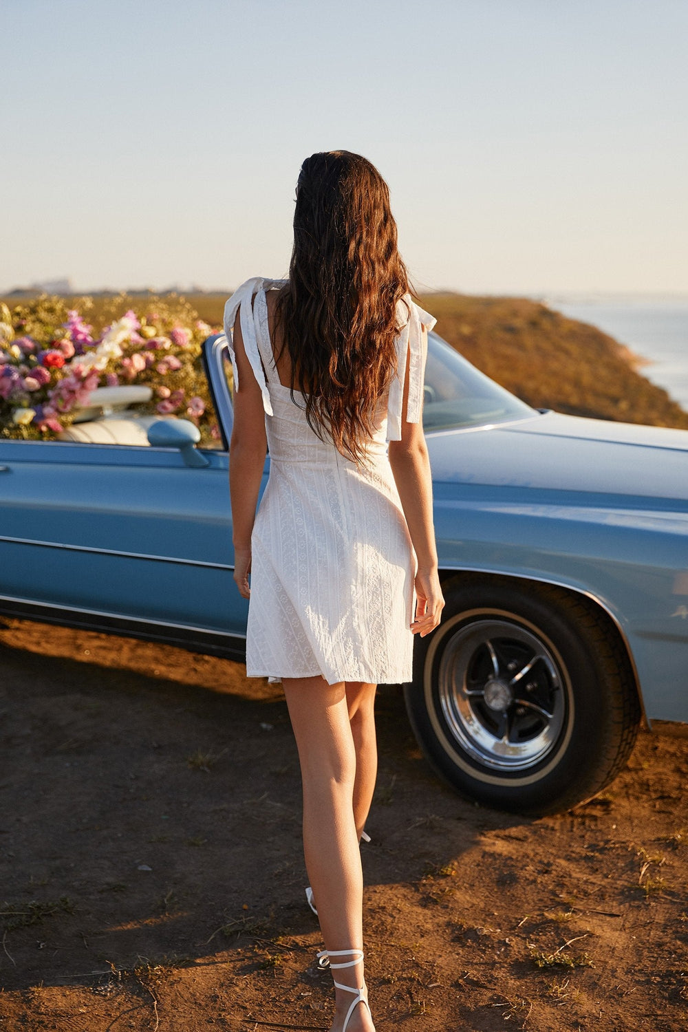 Calliso Dress Alamour The Label Calliso White Tie-Up Dress | Afterpay | Zip Pay | Sezzle