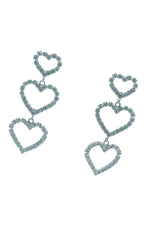Eleora Silver Multi Heart Earrings