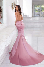 Delara - Dusty Pink Alamour The Label Delara Dusty Pink Satin Gown | Afterpay | Zip Pay | Sezzle