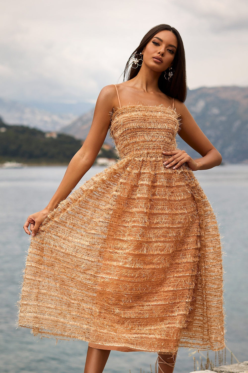 Savannah Dress Alamour The Label Savannah Fringe Midi Dress | Afterpay | Zip Pay | Sezzle | LayBuy