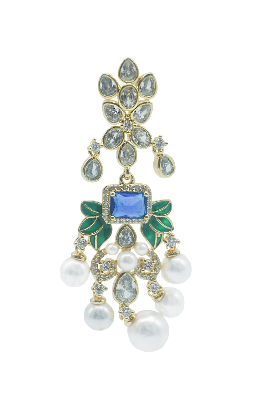 Jolie Embellished Earrings with Pearls