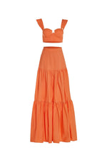 Celia Set Alamour The Label Celia Orange Two Piece Poplin Set | Afterpay | Zip Pay | Sezzle