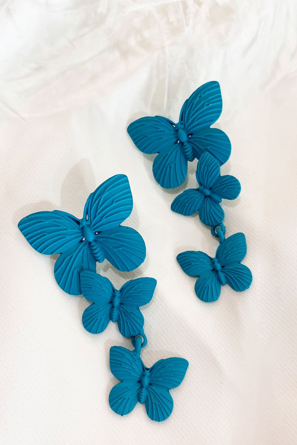 Lolita Blue Butterfly Drop Earrings