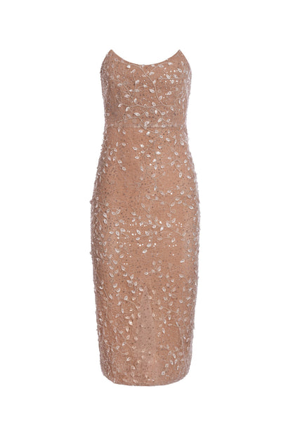 Amelia Midi Dress - Nude