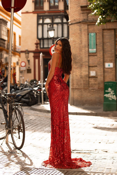 Lulita Sequin Gown - Red Alamour Made-To-Order Lulita Red Sequin Gown | Afterpay | Zip Pay | Sezzle | LayBuy
