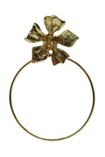 Jocelyn Gold Flower Hoops Earrings